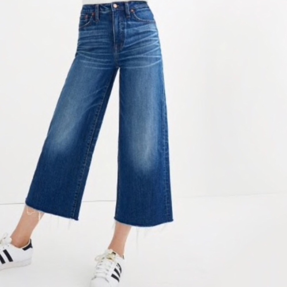 Madewell High Rise Wise Leg Crop Jeans